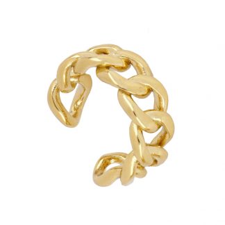 Anillo Chain Acero gold