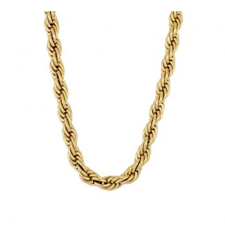 Collar Twisted Acero gold